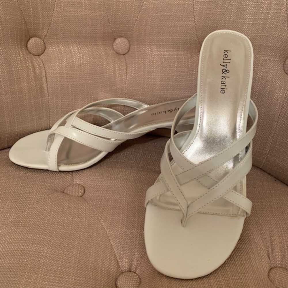 Kelly & Katie White Heels